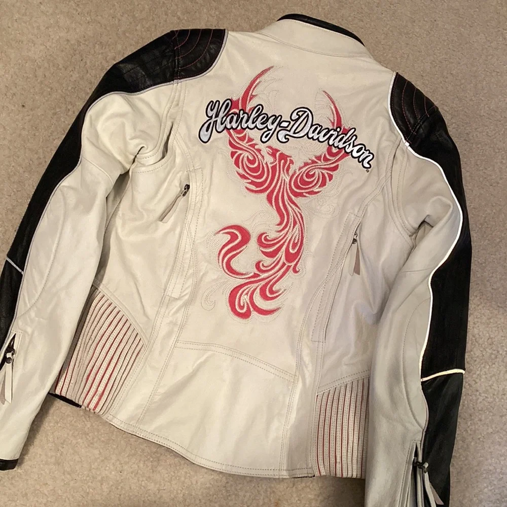 Leather Harley-Davidson Riding Jacket - Picture 4 of 6